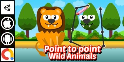 Edukida - Point to Point Wild Animals Kids Game