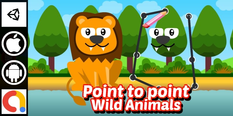 Edukida - Point to Point Wild Animals Kids Game