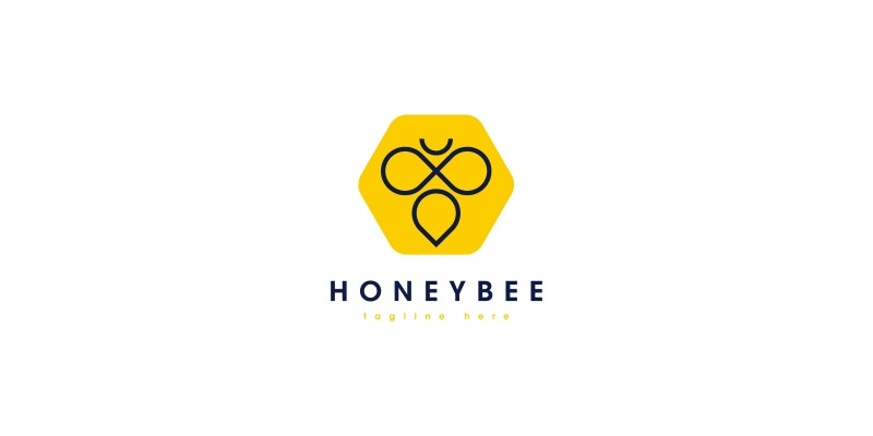 Honey Bee Logo Template