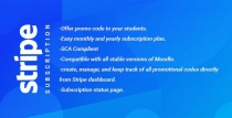Stripe Subscription Enrollment Moodle Plugin Screenshot 1