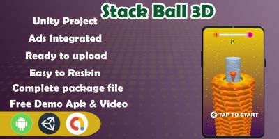 Stack Ball Tower Breaker Game Unity