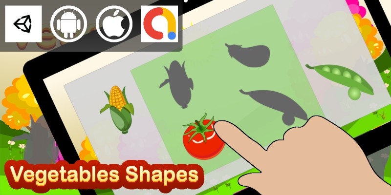 Edukida - Vegetables Shapes Unity Kids Game