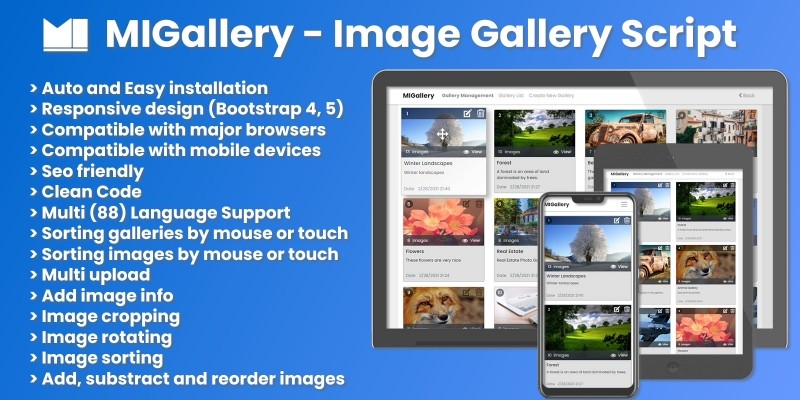 MIGallery - Image Gallery Script