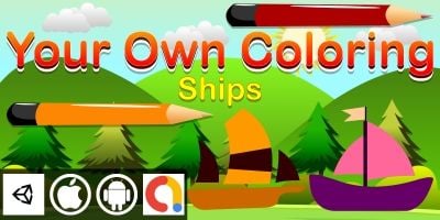 Edukida - Your Own Coloring Ships Unity Kids Game