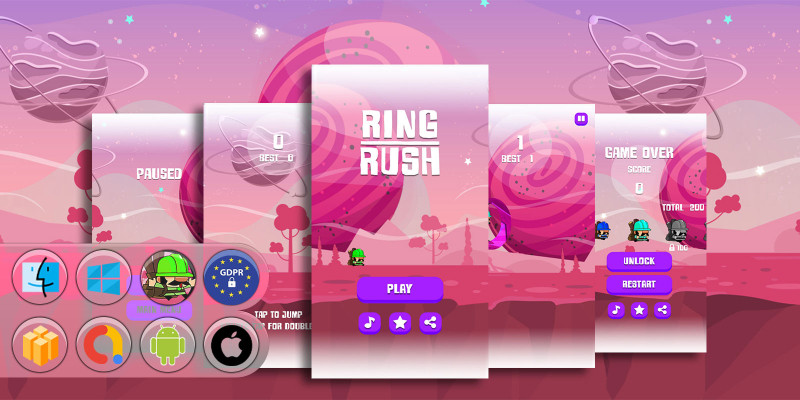 Ring Rush Buildbox Template