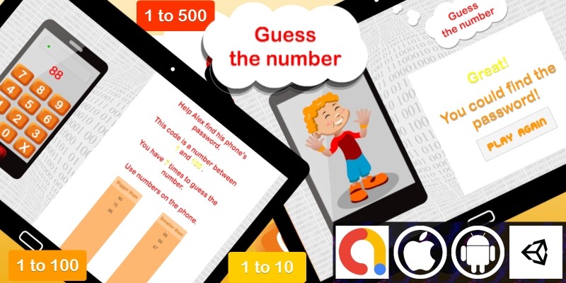 Edukida - Guess the Number Unity Math Game