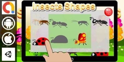 Edukida Insects Shapes Unity Kids Game With Admob