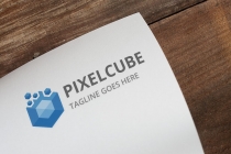 Blue Pixel Cube Logo Screenshot 2