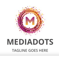 Media Dots Letter M Logo
