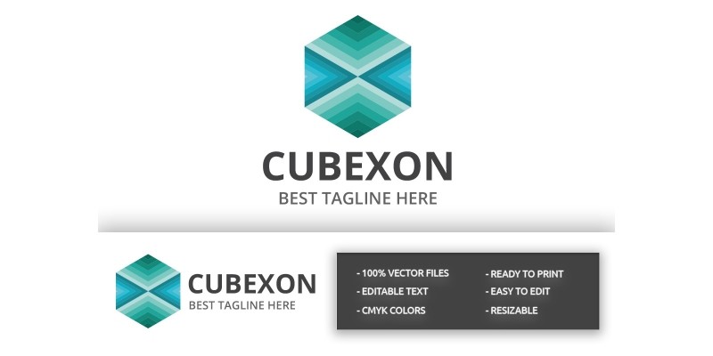 Cube Hexagon Logo