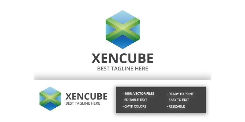 Xencube - X Letter Logo