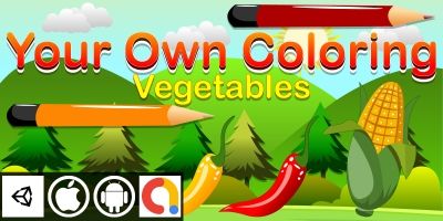 Edukida - Your Own Coloring Vegetables Kids Game