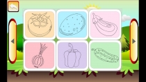 Edukida - Your Own Coloring Vegetables Kids Game Screenshot 2