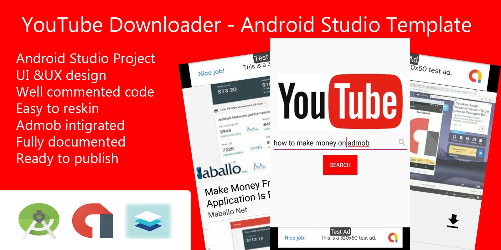 YouTube Video Download - Android Studio Template by Illuminateapps ...