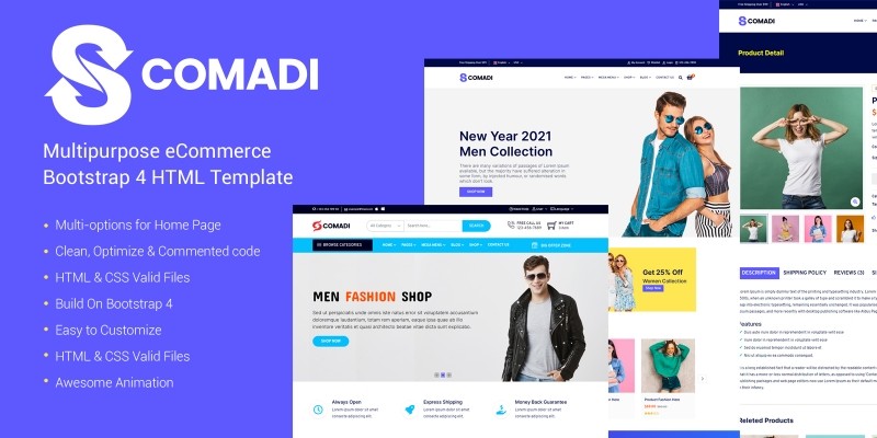 Scomadi - Multipurpose eCommerce Bootstrap 4 HTML