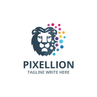 Pixel Lion Logo