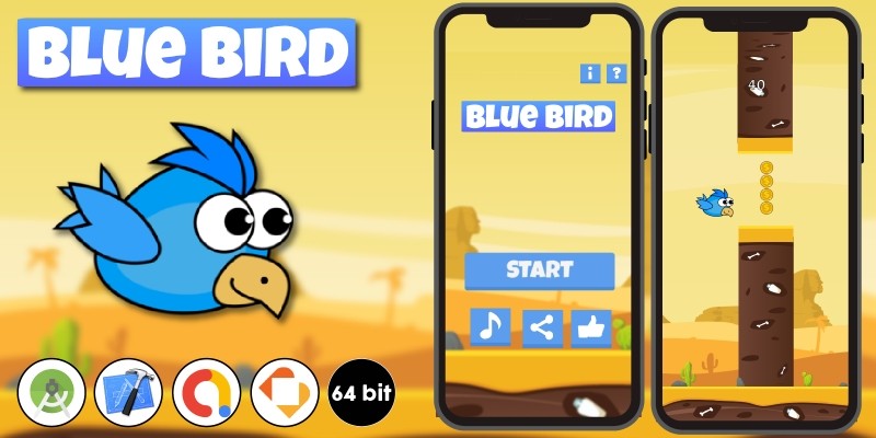 Blue Bird - Buildbox Template