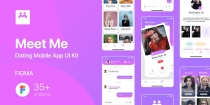 Meet Me - Dating App UI Kit - Figma Screenshot 1