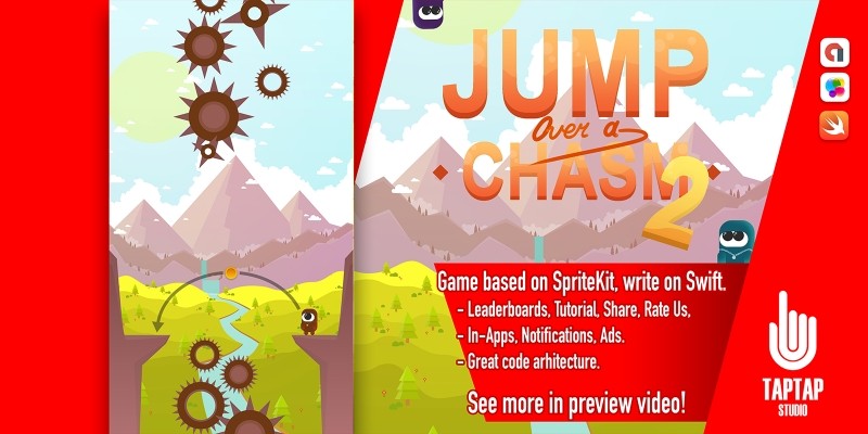 Jump Over a Chasm 2 - iOS Template