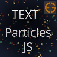 Text to Particles Dissolve Effect JS &amp; CSS