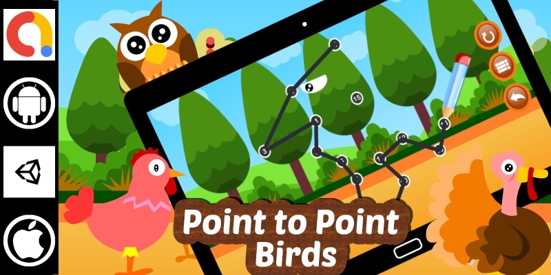 Edukida - Point to Point Birds Unity Kids Game