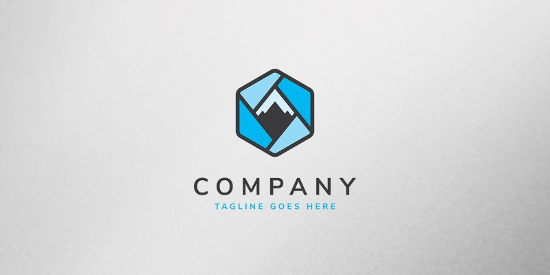 Mountain Box Logo Template