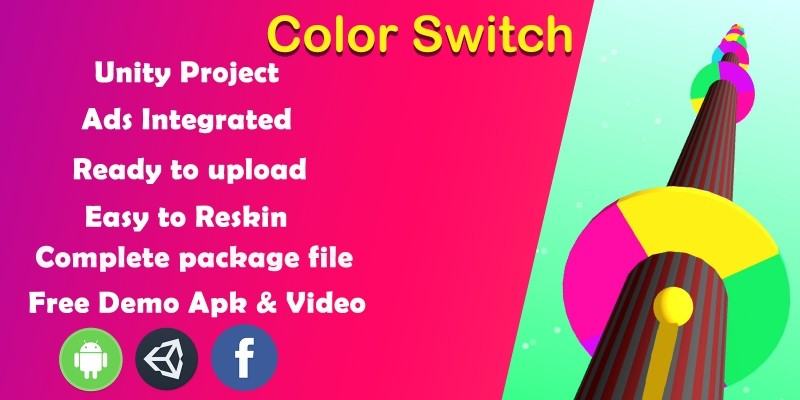 Color Switch Unity Source Code - Complete Project