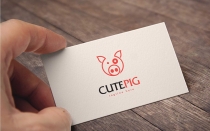 Cute Pig Logo Screenshot 1