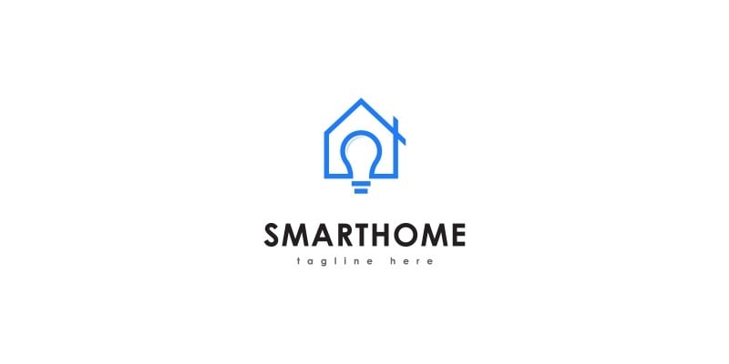 Smart Home Logo Template