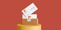 Letter P Paper Print Logo Screenshot 2