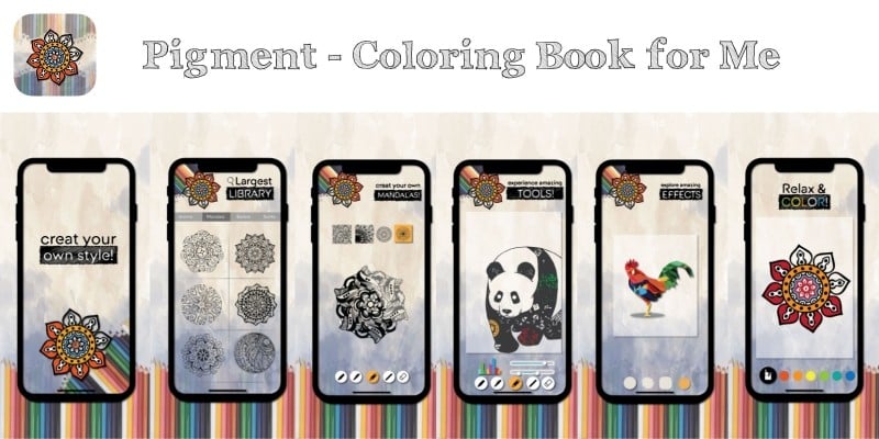 Pigment – Coloring Book For Me iOS With AdMob