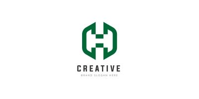 Unique Letter H Logo