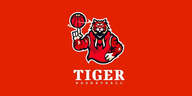 Tiger - Basketball Logo