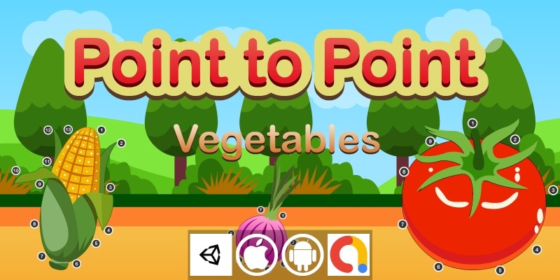 Edukida Point to Point Vegetables Unity Kids Game