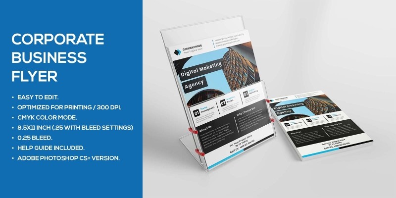 Simple Corporate Business Flyer Design Template