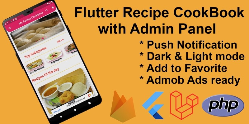 Flutter Recipe App with Admin Panel