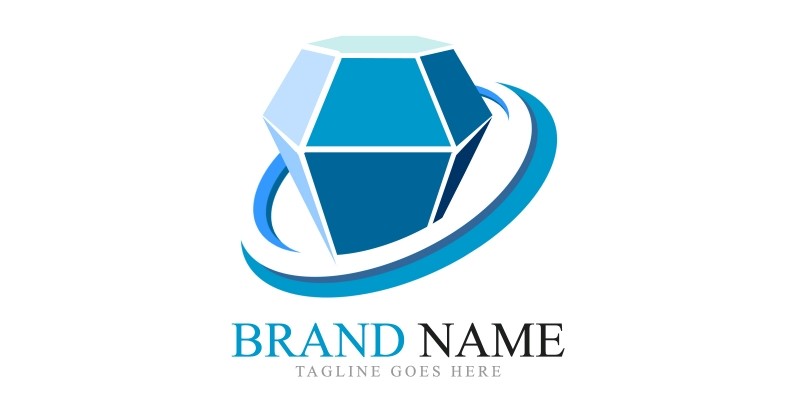 Simple And Modern Gem Logo Template