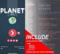Planet Jump - iOS Source Code Screenshot 2