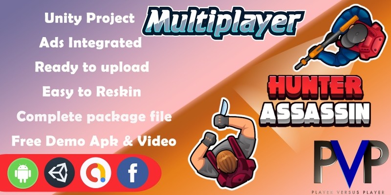 Hunter Assassin Online Multiplayer Unity Game