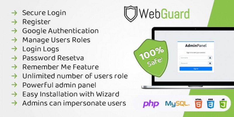 WebGuard - Advance PHP User Login and Registration