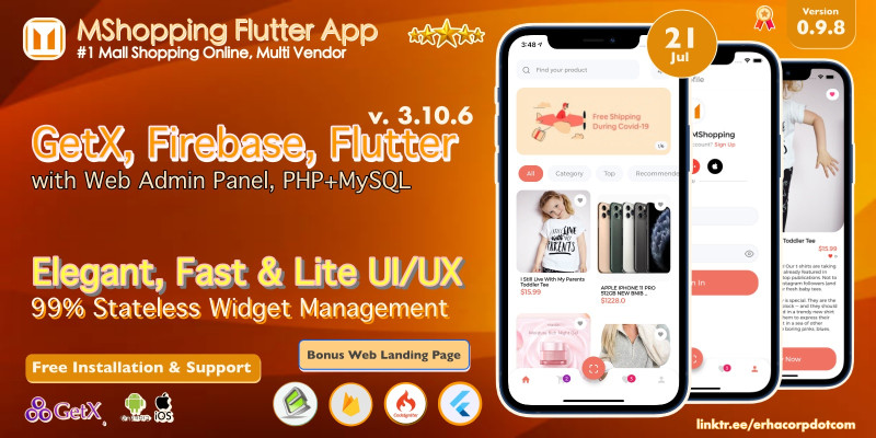 MShopping - Mall Shopping Flutter - Admin Panel