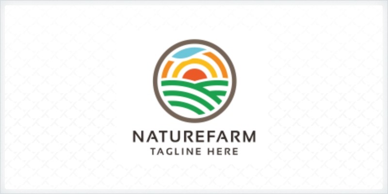 Professional Nature Farm Logo