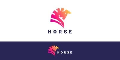 Horse Modern Logo