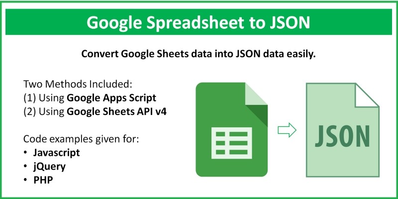 Google Sheets To JSON