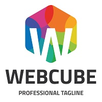 Letter W - Web Cube Logo