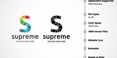 Letter S - Supreme Logo