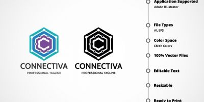 Letter C - Connectiva Logo