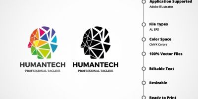 Professional Human Tech Logo