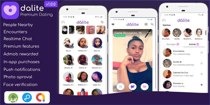 Dalite - Premium Dating App With Admin Panel