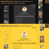 Digital Business Card - Personal Portfolio HTML Screenshot 1